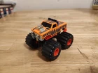 Hot Wheels Slash Cat 1992 Monster Truck Orange Tiger Stripe Slashcat Vintage