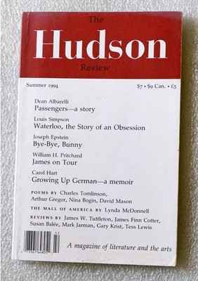 Frederick Morgan (Editor)  The Hudson Review Vol XLVI No. 4: Winter 1994 .