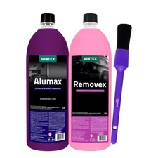 Limpador de alumínio Vonixx Vintex Alumax 1,5 L + desengordurante Removex+brush