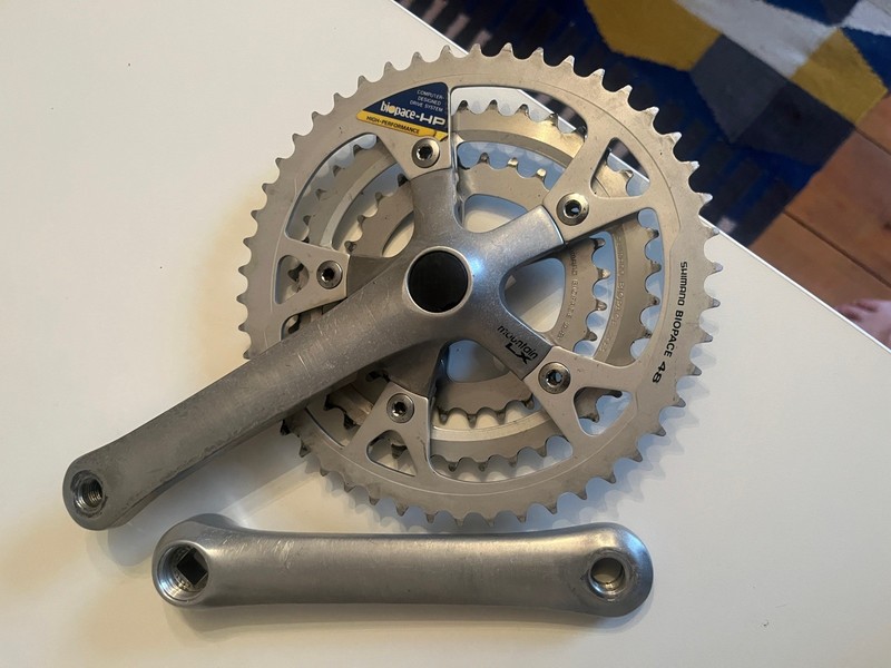 Shimano Mountain LX BIOPACE Taper Triple Crankset FC-M452 175 Retro 80s MTB