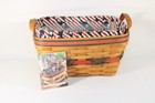 New ListingLongaberger All American Sparkler Basket Combo W/Silverware Holder Retired 2000