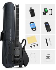 Donner HUSH-X Live Electric Travel Guitar Detachable Speaker MIDI Bluetooth