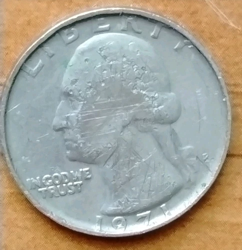 1971 Washington Quarter Struck Wrong Planchet Weight 5.42 Grams 23.5 MM Diameter