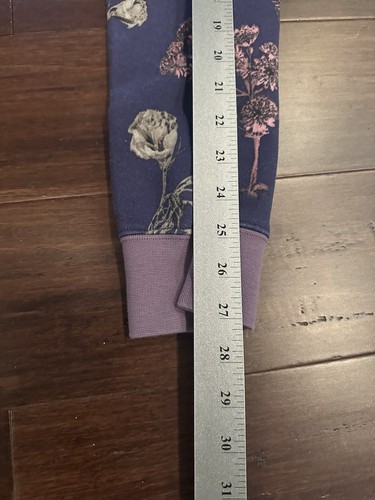 Nike Sweatpants Womens Large Purple Joggers Essential Floral Athletic Gym - Picture 7 of 7
