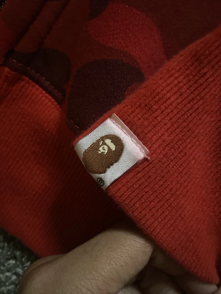 Red Bathing Ape Sudadera con Capucha Multicolor Talla XL (se adapta a la pequeña) Foto 3 de 4