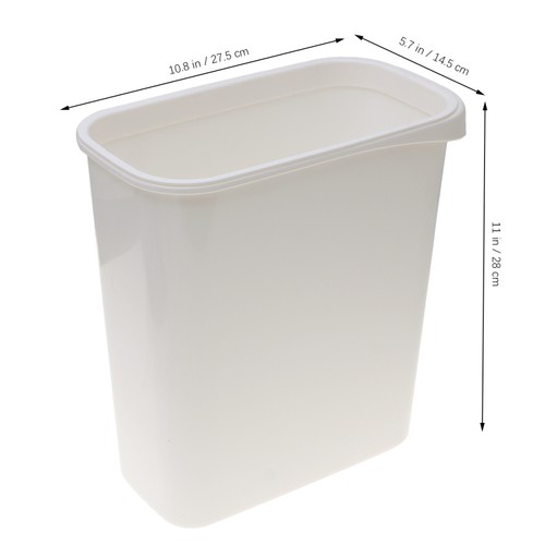 Cubo de basura rectangular cocina mini para baño pequeño estrecho cesta de basura - Imagen 11 de 11