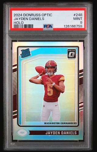 Jayden Daniels Rated Rookie Optic#248 Holo Prizm (RC)
