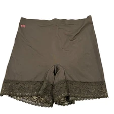 Ruby Ribbon Womens Shapewear Shorts XXL Black Lace Trim