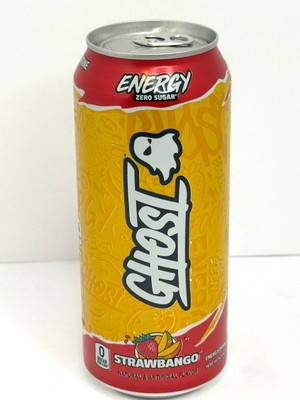 Ghost Energy Strawbango Flavor Energy Drink 16oz Can   New