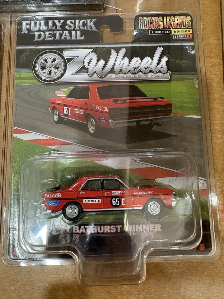 3 X 1:64 Oz Wheels Racing Legends Ford XY Moffat Winner BA Falcon XD Fully Sick - image 3 of 4