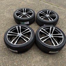 Genuine BMW 3 4 5 6 Series 19” 704 M Sport Alloy Wheels Shadow Edition new tyres