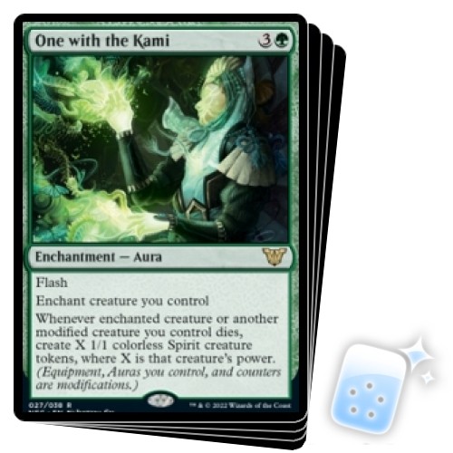 ONE WITH THE KAMI X4 Kamigawa: Neon Dynasty: Commander Magic MTG MINT CARD - Picture 1 of 1