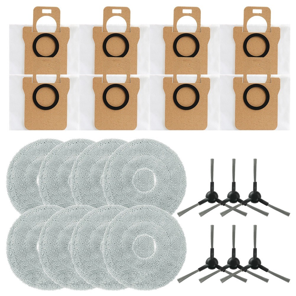 JONR P20 Pro Reinigungsset - Hauptbürste, Seitenbürsten & Staubbeutel | Komplett-Set Für Roboterstaubsauger