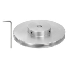 Single Groove Pulley 8mm Fixed Bore 100mm Outer Diameter Aluminum Alloy