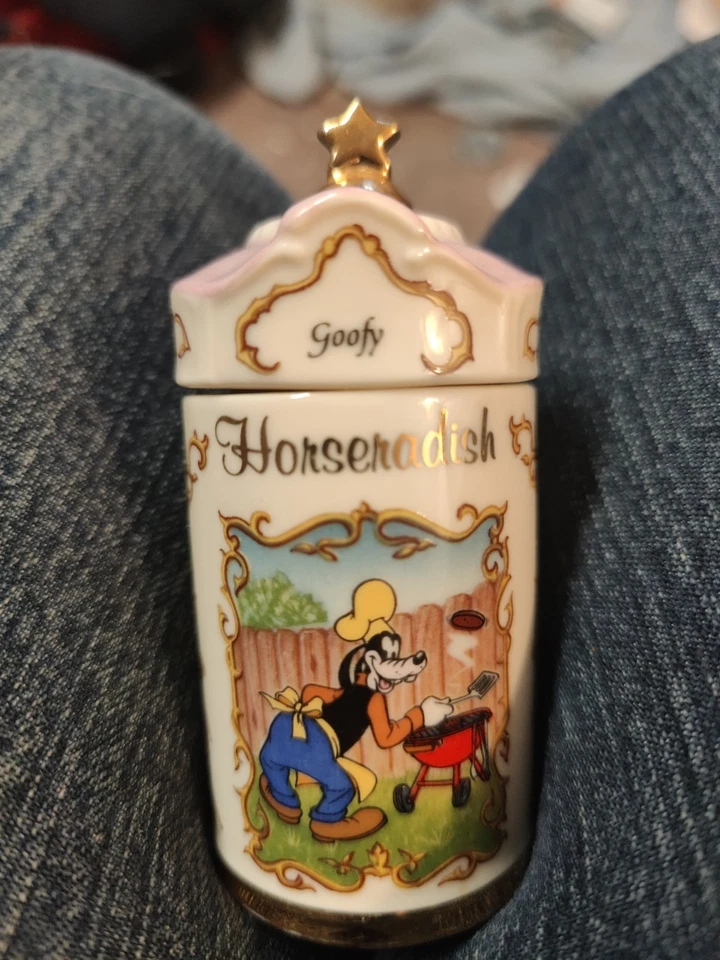 Tarro de especias Lenox Disney rábano picante Goofy 1995 vintage Foto 2 de 4