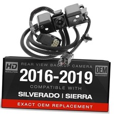 Backup Camera Compatible with 2016-2019 Chevy Silverado, GMC Sierra - OEM