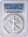 2017-W $1 American Silver Eagle Burnished SP69 PCGS