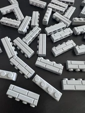 LOT 50 BRAND NEW LEGO 1x4 LIGHT GRAY BRICK WALL MASONRY CASTLE 15533 PROFILE