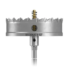 4-1/2" TCT Hole Saw for Hard Metal, Heavy Duty 115mm Tungsten Carbide Tipped ...