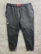 Nike Sweatpants Mens XL 35x27 Black Fleece Joggers Elastic Waist Zip Pocket
