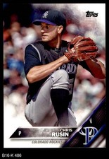 2016 Topps #486 Chris Rusin Rockies 8 - NM/MT