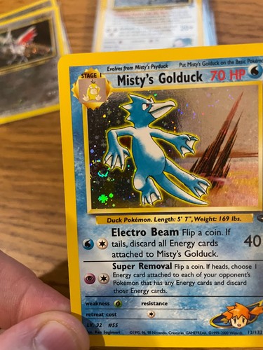 Misty's Golduck (12/132) Holo Gym Challenge Pokemon Card! FREE P&P! - Picture 4 of 24