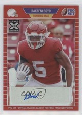 2021 Leaf Pro Set Metal 1989 Red Rainbow /100 Rakeem Boyd #PA-RB1 Auto 00gy