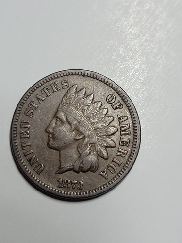 Centavo cabeza india 1873 abierto 3 - Imagen 3 de 5