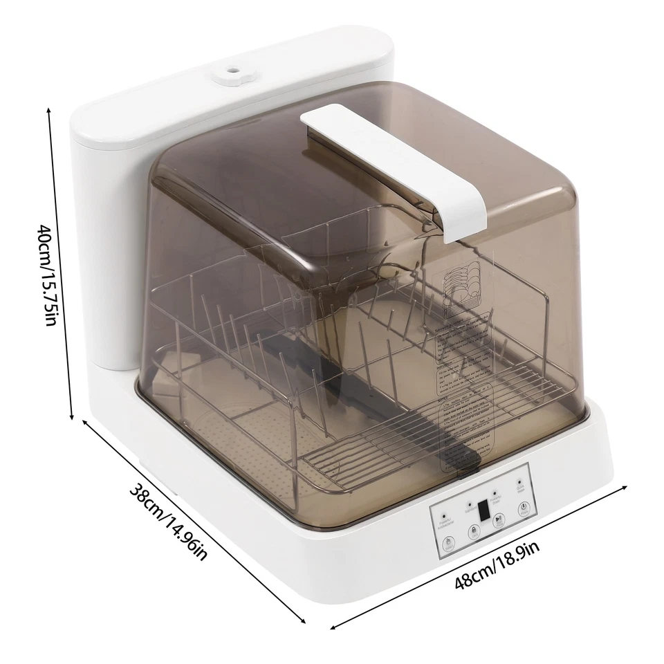 6L/1.59gal Portable Mini Dishwasher Automatic Dishwashing with Tank - Image 2 of 4
