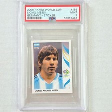 Panini Soccer Sticker Lionel Messi #185 World Cup Germany 2006 PSA 9 MINT Rookie