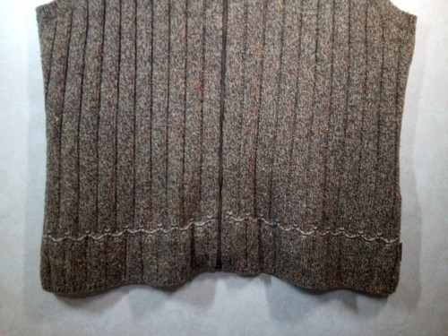 Woolrich Sweater Vest Women XL Hickory Heather Wool Blend Full Zip Sleeveless - Picture 9 of 21