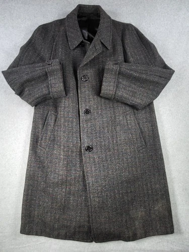 Vintage Hickey Freeman Overcoat British Fabric Customized For Gano Downs Denver  - product listing photo