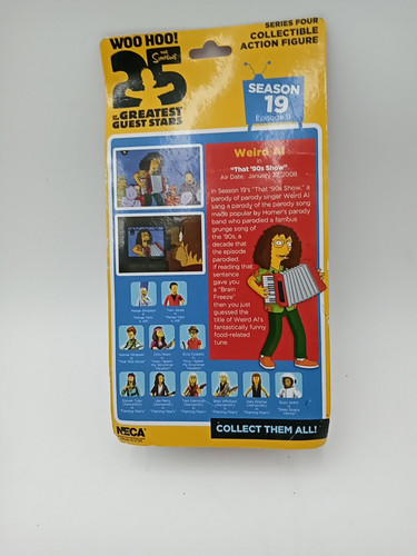 2014 Simpsons 25 Greatest Guest Stars Series 4 Weird Al Yankovic Figura #uib2 - Foto 2 di 8