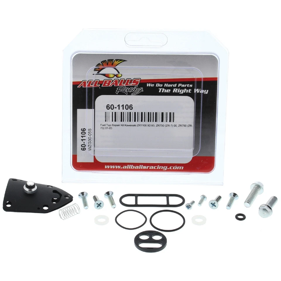 New All Balls Fuel Tap Repair Kit 60-1106 for Kawasaki ZR 1100 A Zephyr 92-95 Foto 3 de 4