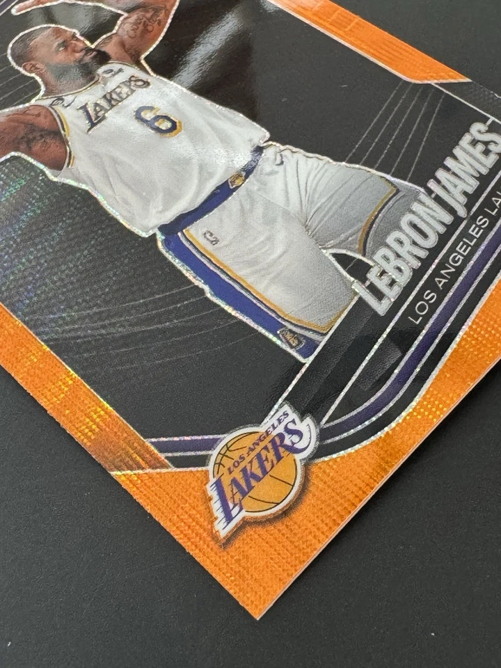 2024-25 Panini Prizm Black NO.52 LeBron James Orange Wave 31/60 Lakers - Bild 3 von 4