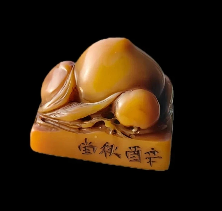 黄色古董寿山石主| eBay