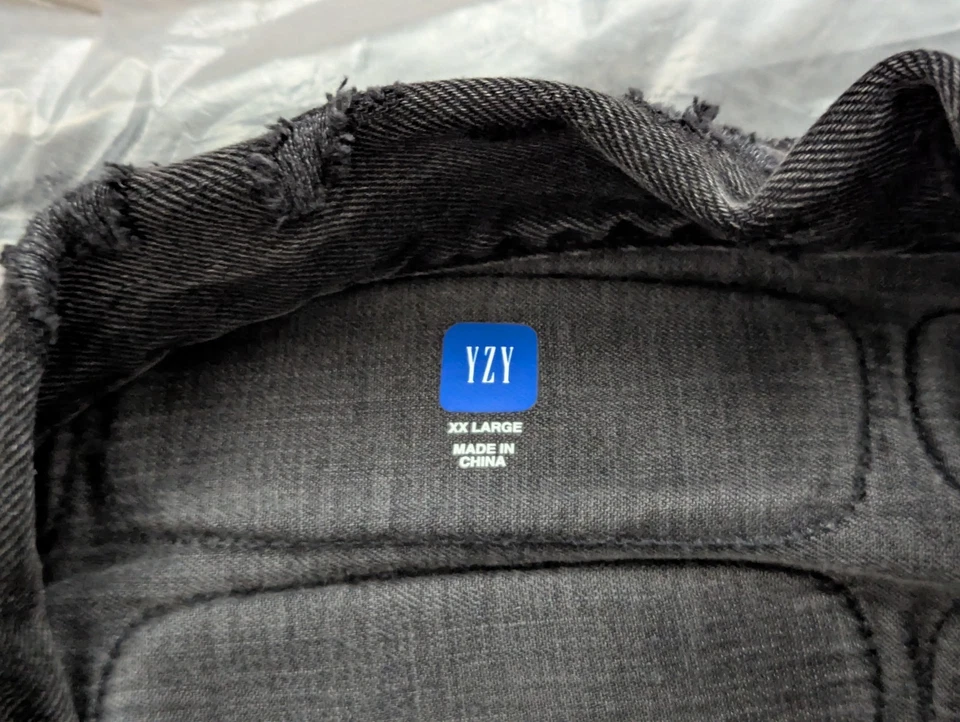 Yeezy Gap Engineered By Balenciaga Padded Denim Jacket Washed Grey XXL YZY - Image 4 of 4
