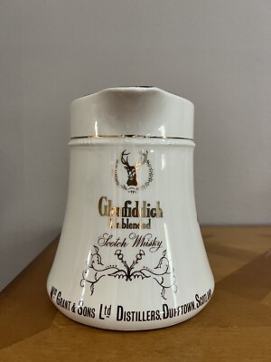Glenfiddich Unblended Scotch Whiskey Water Bar Pitcher W Grant & Sons Scotland
