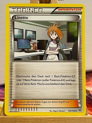 Linette 134/162 Turbo Start Uncommon German NM Pokemon