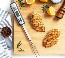 Geoffrey Zakarian Barbecue Digital Fork Thermometer, K62415 - Blue