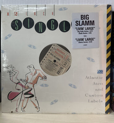 BIG SLAMM - Livin  Large Sealed 12  Hip Hop Funk Soul Modern Records Mint