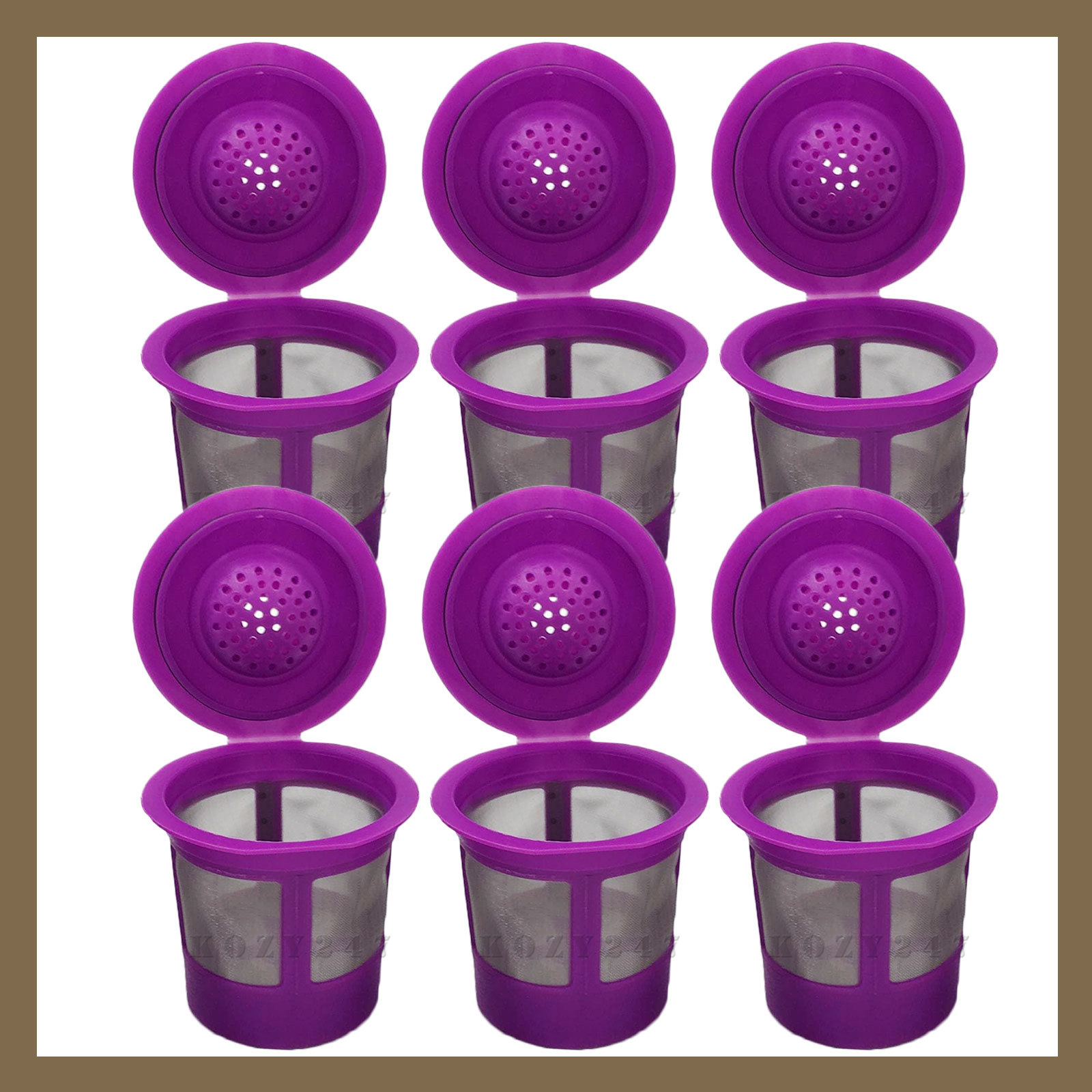 Keurig 2.0 & 1.0 Reusable Refillable Coffee Replacement Filter K-Cup