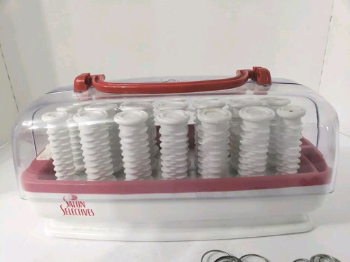 Salon Selectives Windmere HHS-21 Hot Hairsetter Rollers Curlers Set + Clips NICE