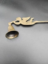 Vintage Brass Angel Horn Design Candle Snuffer Christmas Decor Or All Year Round