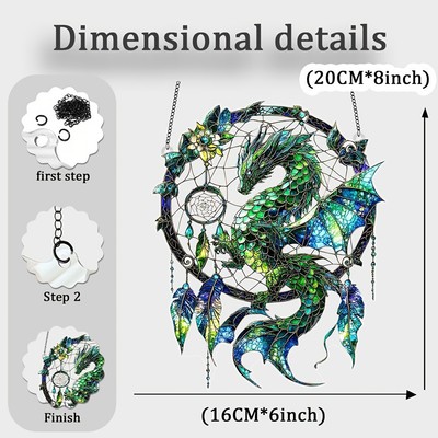 Magic Dragon Garden Suncatcher Window Hanging Decoration Dragon King Hanging NEW