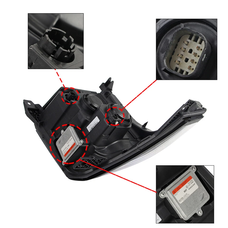 HID Headlight For 2015-2020 GMC Yukon/Yukon W/bulb W/ballast Left Driver Foto 3 de 4