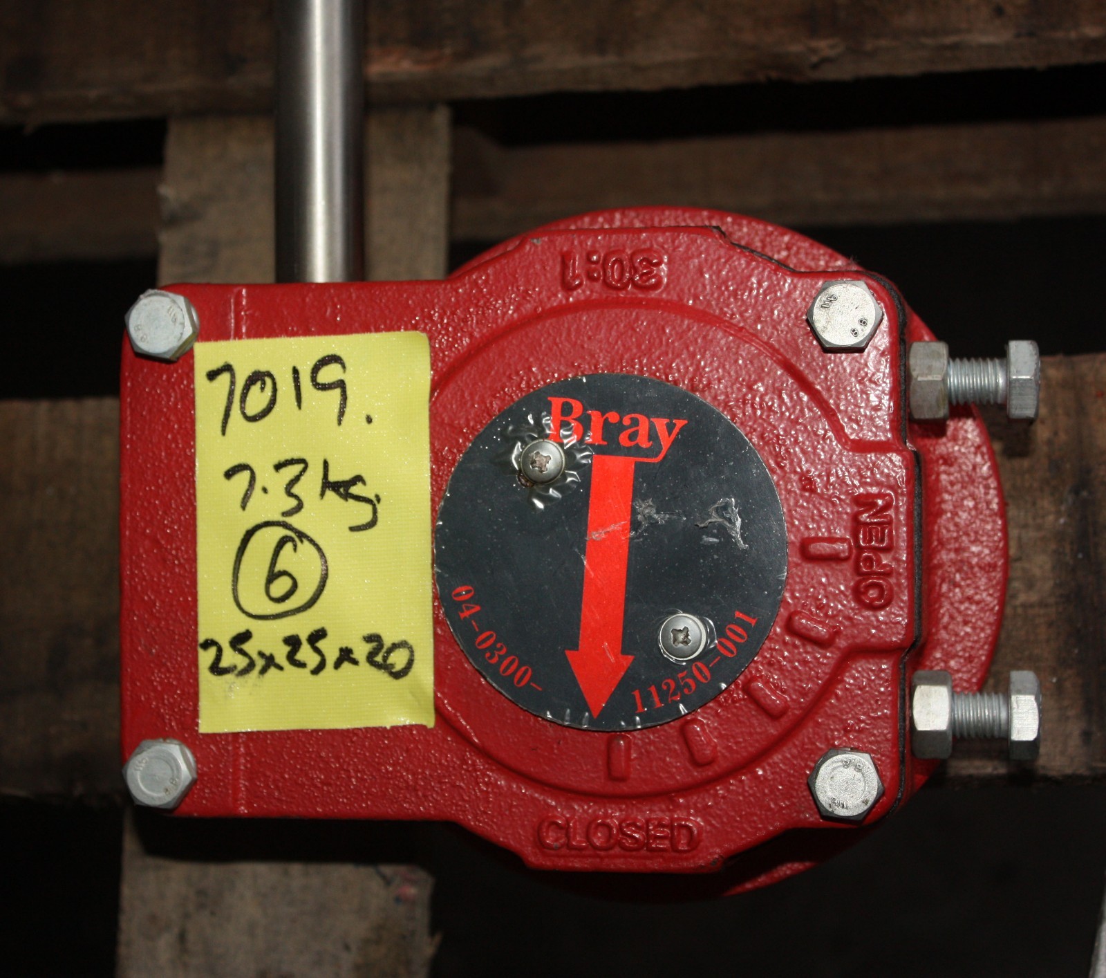 BRAY CONTROLS 30:1 Manual Gear Box Actuator 04-0300-11250-001 | eBay