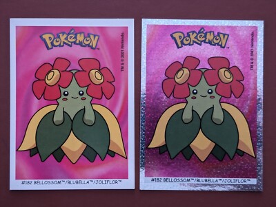 Pokemon - Dunkin Boomer Bubble Gum - Sticker Karten 2001 #182 Holo + non Holo