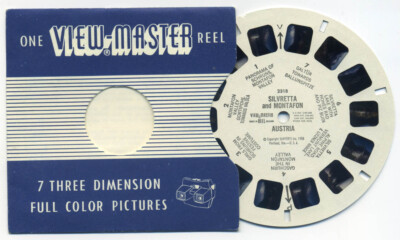 SILVRETTA and MONTAFON Austria 1958 Belgian-made View-Master Single Reel 2318