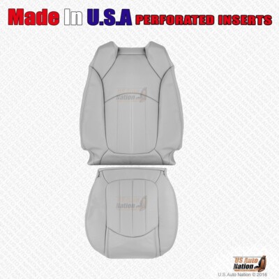 2011 2012 Chevy Traverse LTZ - Driver Bottom & Top Perforated Leather Cover Gray